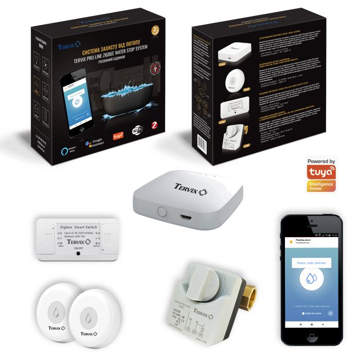 АнтиПотоп Tervix на 1 трубу 1" ZigBee Water Stop (4912613)