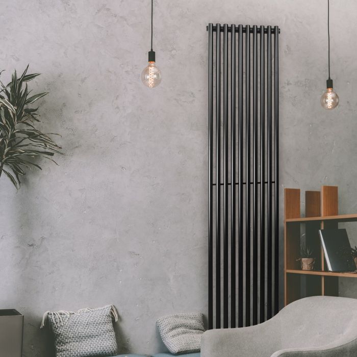 Радіатор дизайн Betatherm 387x1800 Praktikum-1 BLACK Вертикал