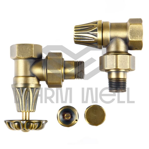 Кран радіаторний ретро Warm Well комплект