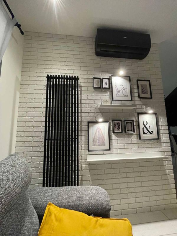 Радіатор дизайн Betatherm 463x1800 Praktikum-1 BLACK Вертикал
