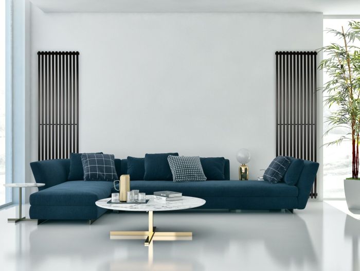 Радіатор дизайн Betatherm 463x1800 Praktikum-1 BLACK Вертикал
