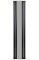 Вертикальний дизайнерський радіатор опалення ARTTIDESIGN Rimini II M 4/1800/382/50 чорний матовий