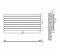 Горизонтальний дизайнерський радіатор опалення  ARTTIDESIGN Livorno G 8/544/1200 білий матовий