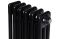 Вертикальный дизайнерский радиатор отопления ARTTIDESIGN Bari III 6/1800/290/50 черный матовий