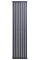 Вертикальний дизайнерський радіатор опалення ARTTIDESIGN Terni 8/1800/472/50 сірий матовий
