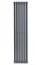 Вертикальний дизайнерський радіатор опалення ARTTIDESIGN Rimini 6/1800/354/50 сірий матовий