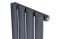 Вертикальний дизайнерський радіатор опалення ARTTIDESIGN Rimini 4/1500/236 сірий матовий