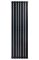 Вертикальний дизайнерський радіатор опалення ARTTIDESIGN Livorno 7/2000/476/50 чорний матовий