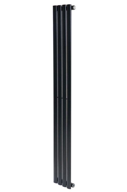 Вертикальный дизайнерский радиатор отопления ARTTIDESIGN Rimini 4/1500/236 чёрный матовий