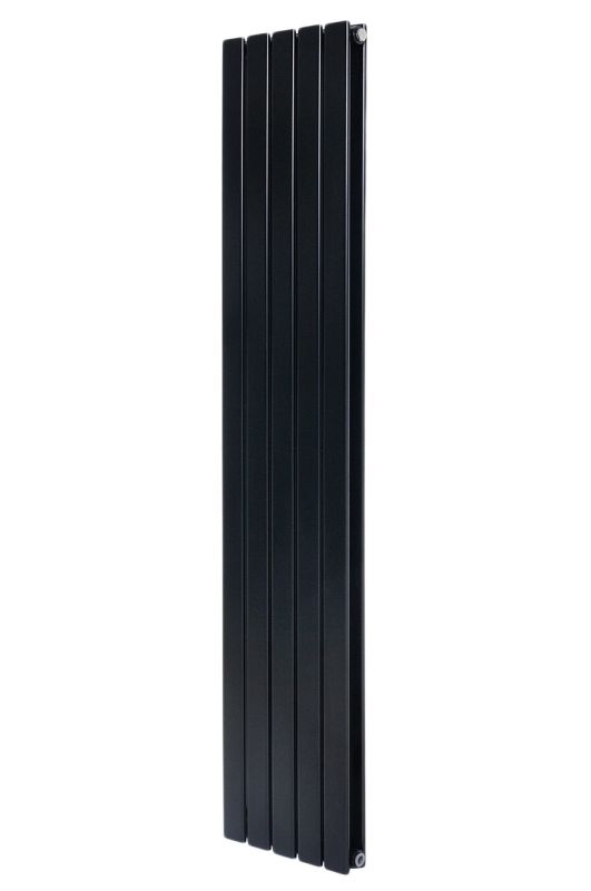 Вертикальный дизайнерский радиатор отопления ARTTIDESIGN Livorno II 5/2000/340/50 чёрный матовый