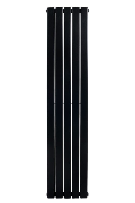 Вертикальный дизайнерский радиатор отопления ARTTIDESIGN Livorno II 5/2000/340/50 чёрный матовый