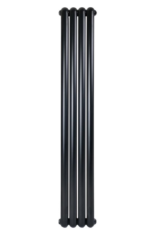 Вертикальный дизайнерский радиатор отопления ARTTIDESIGN Verona 4/1800/300 черный матовый