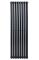 Дизайнерський вертикальний радіатор опалення ARTIDESIGN Rimini 8/1500/472/50 чорний матовий.
