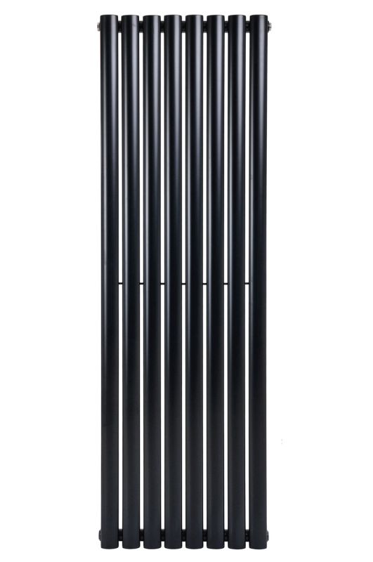 Дизайнерский вертикальный радиатор отопления ARTTIDESIGN  Rimini 8/1500/472/50 чёрный матовый