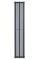 Дизайнерський вертикальний радіатор опалення ARTTIDESIGN Lucca 7/1800/324/50 серый матовый