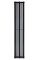 Дизайнерський вертикальний радіатор опалення ARTTIDESIGN Lucca 7/1800/324/50 чорний матовий