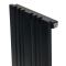 Дизайнерський вертикальний радіатор опалення ARTTIDESIGN Lucca 7/1800/324/50 чорний матовий