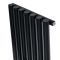 Вертикальний дизайнерський радіатор опалення ARTTIDESIGN Matera 7/1800/413/50 чорний матовий
