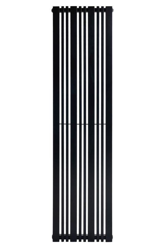 Дизайнерський вертикальний радіатор опалення ARTTIDESIGN Lucca 10/1800/456/50 чорний матовий