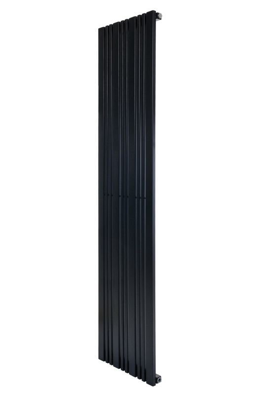 Дизайнерський вертикальний радіатор опалення ARTTIDESIGN Lucca 10/1800/456/50 чорний матовий