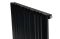 Дизайнерський вертикальний радіатор опалення ARTTIDESIGN Lucca 10/1800/456/50 чорний матовий