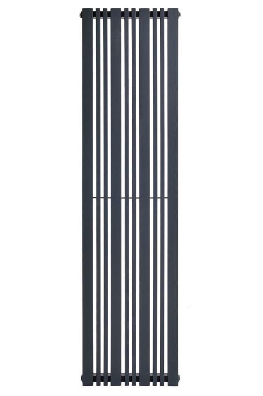 Дизайнерський вертикальний радіатор опалення ARTTIDESIGN Lucca 10/1800/456/50 сірий матовий