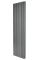 Вертикальний дизайнерський радіатор опалення ARTTIDESIGN Livorno II 7/1600/476/50 сірий матовий