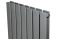 Вертикальний дизайнерський радіатор опалення ARTTIDESIGN Livorno ІІ 8/600/544 сірий матовий