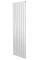 Вертикальний дизайнерський радіатор опалення ARTTIDESIGN Livorno II 7/1600/476/50 білий матовий