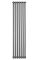 Вертикальний дизайнерський радіатор опалення ARTTIDESIGN Matera II 7/1800/413/50 сірий матовий