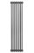 Вертикальний дизайнерський радіатор опалення ARTTIDESIGN Bari II 8/1800/380/50 сірий матовий