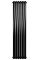 Вертикальний дизайнерський радіатор опалення ARTTIDESIGN Verona 6/1800/440 чорний матовий
