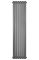 Вертикальний дизайнерський радіатор опалення ARTTIDESIGN Verona 6/1800/440 сірий матовий