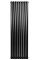 Вертикальний дизайнерський радіатор опалення ARTTIDESIGN Rimini II 8/1800/472/50 чорний матовий