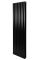 Вертикальний дизайнерський радіатор опалення ARTTIDESIGN Rimini II 8/1800/472/50 чорний матовий
