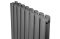 Вертикальний дизайнерський радіатор опалення ARTTIDESIGN Rimini II 8/1800/472/50 сірий матовий