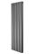 Вертикальний дизайнерський радіатор опалення ARTTIDESIGN Rimini II 8/1500/472/50 сірий матовий