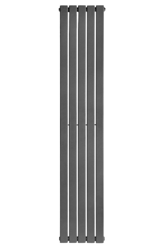 Вертикальний дизайнерський радіатор опалення ARTTIDESIGN Livorno 5/1800/340/50 сірий матовий