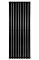 Дизайнерський вертикальний радіатор опалення ARTTIDESIGN Livorno 9/1600/612/50 чорний матовий