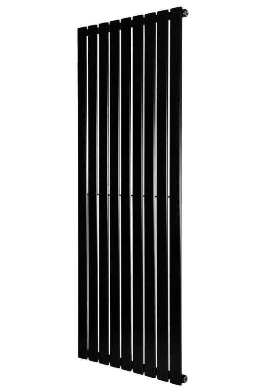 Дизайнерский вертикальный радиатор отопления ARTTIDESIGN Livorno 9/1600/612/50 чёрный матовый