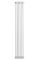 Вертикальний дизайнерський радіатор опалення ARTTIDESIGN Bari II 6/1800/290/50 білий матовий