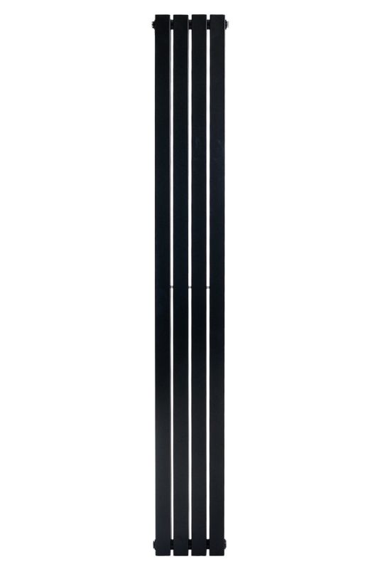 Вертикальный дизайнерский радиатор отопления ARTTIDESIGN Terni II 4/1800/236/50 чёрный матовий