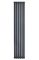Вертикальний дизайнерський радіатор опалення ARTTIDESIGN Terni II 6/1800/354/50 сірий матовий