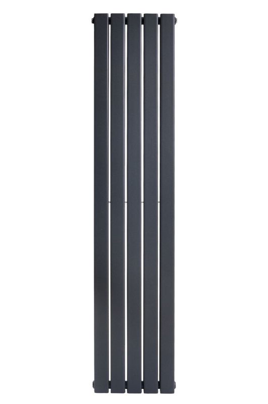 Вертикальний дизайнерський радіатор опалення ARTTIDESIGN Livorno II 5/1800/340/50 сірий матовий