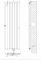 Вертикальний дизайнерський радіатор опалення ARTTIDESIGN Livorno II 7/1800/476/50 білий матовий