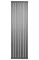 Вертикальний дизайнерський радіатор опалення ARTTIDESIGN Livorno II 7/1800/476/50 сірий матовий