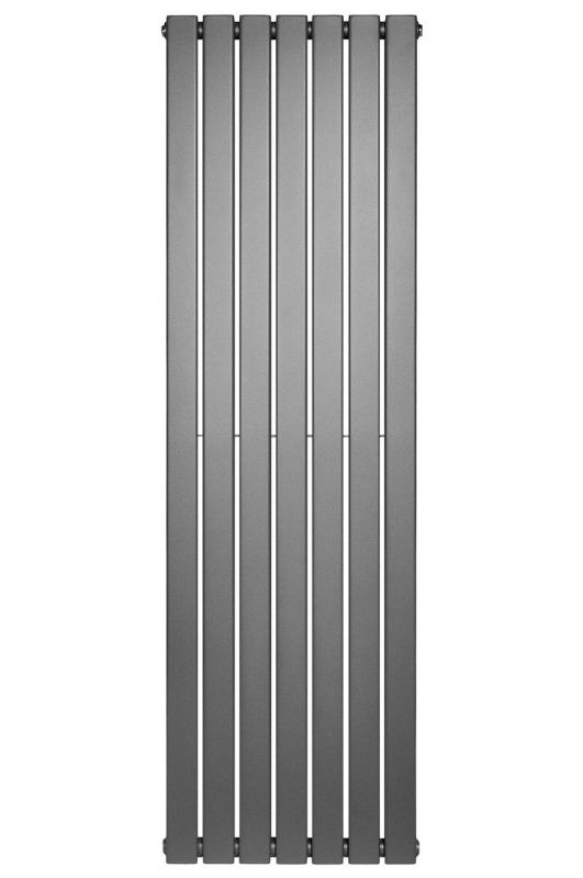 Вертикальный дизайнерский радиатор отопления ARTTIDESIGN Livorno II 7/1800/476 серый матовый