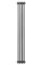 Вертикальний дизайнерський радіатор опалення ARTIDESIGN Bari II 4/1800/200 сірий матовий