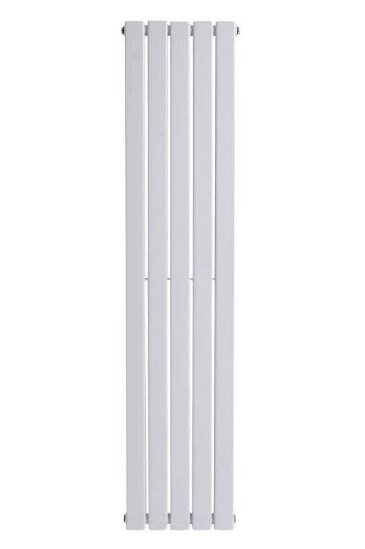 Дизайнерський вертикальний радіатор опалення ARTTIDESIGN Livorno II 5/1400/340/50 білий матовий.