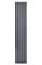 Вертикальний дизайнерський радіатор опалення ARTTIDESIGN Rimini II 6/1800/354/50 сірий матовий
